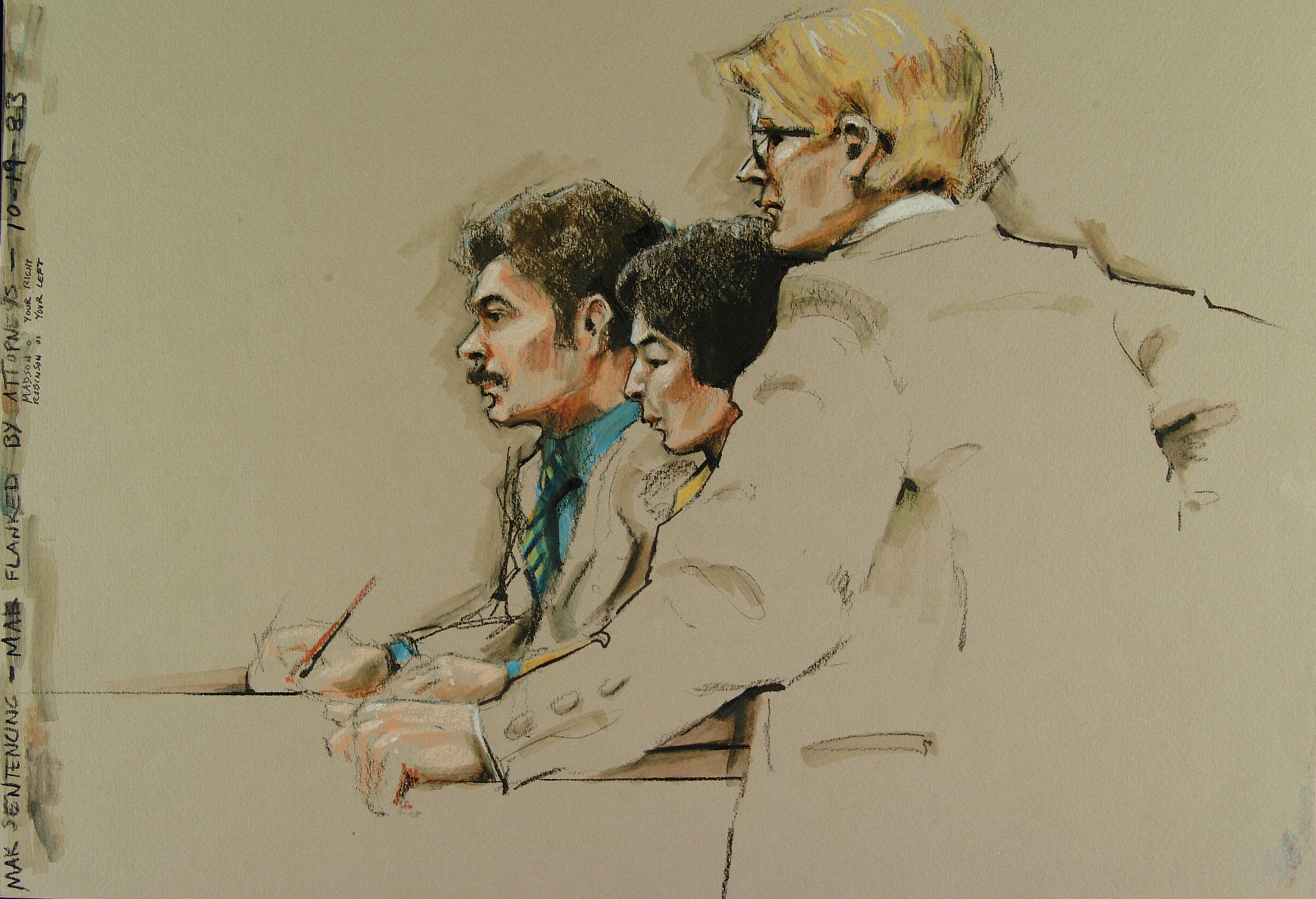 courtroom sketch art