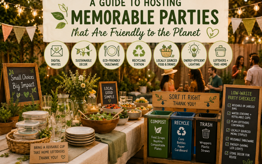 A Guide to Hosting Memorable Parties That Are Friendly to the Planet