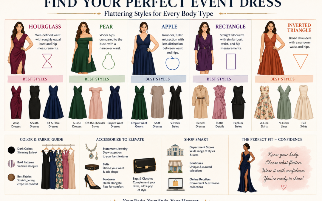 Types Of Event Dresses For Different Figures And Tips To Choose The Right One